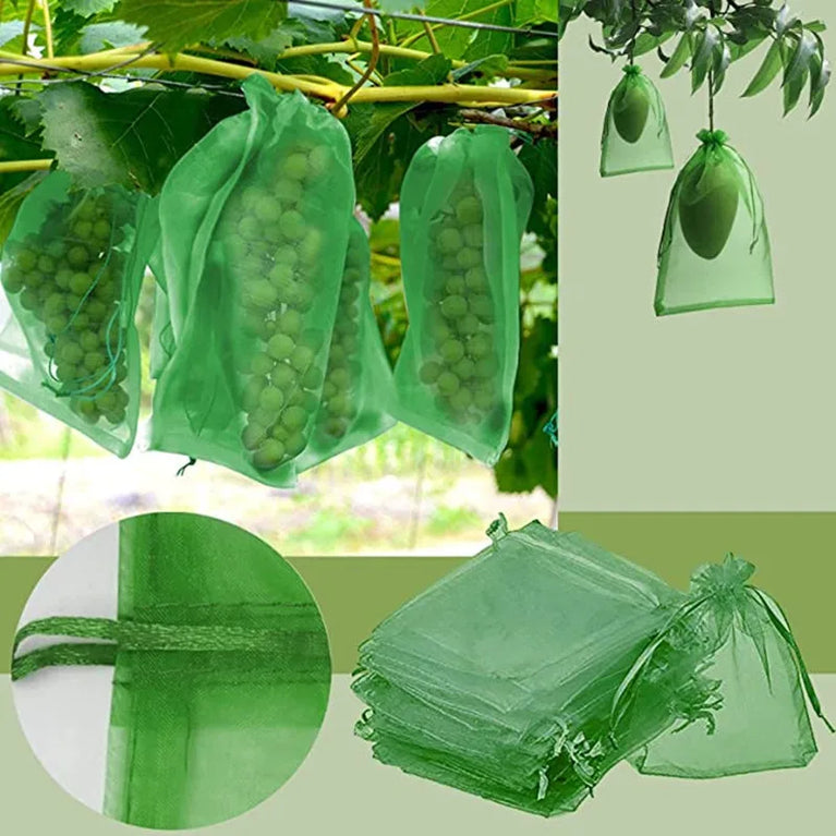Fruit Protection Netting Bags | Reusable Organza Mesh for Pest & Bird Control