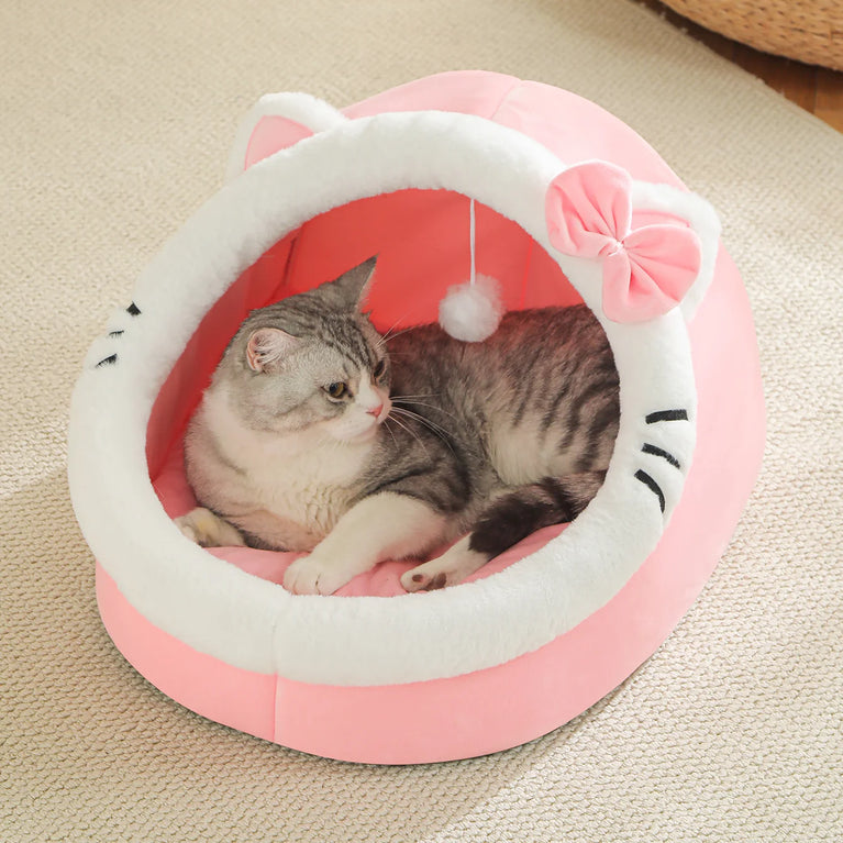 Soft Cozy Cat House Bed Tent Warm Deep Sleep Comfort Nest