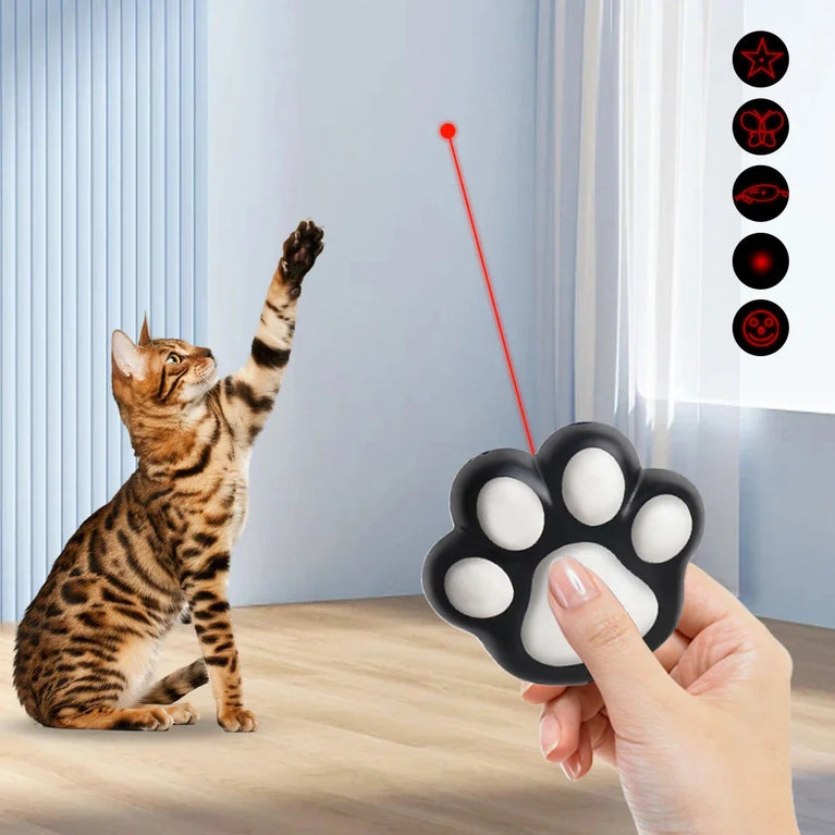 Laser Transform Pattern Pet LED Cute Laser Cat Rechargeable Toy Training