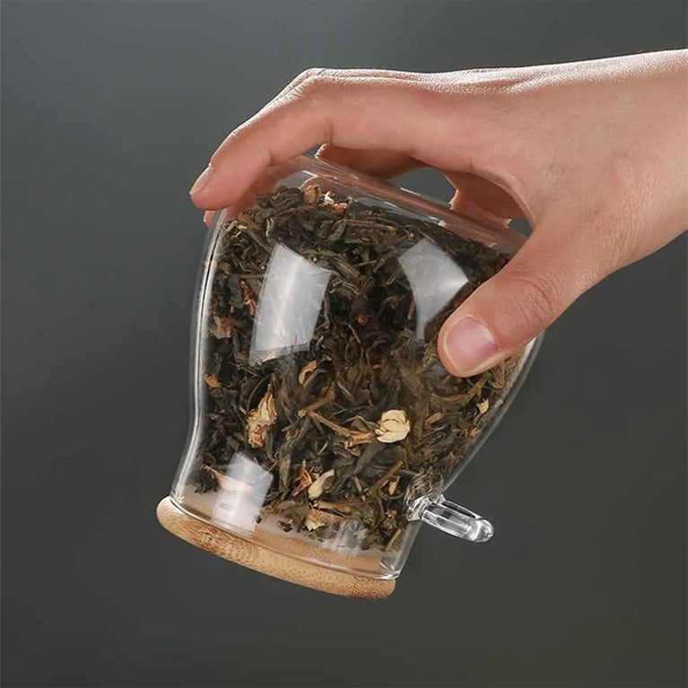 Airtight Glass Storage Container Jar with Lid Spoon Kitchen Pantry Canister