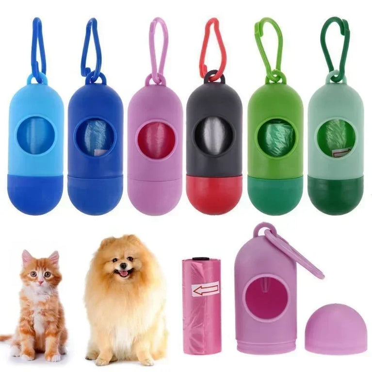Portable Pets Trash Bags Dispenser Outdoor Pooper Bag Storage