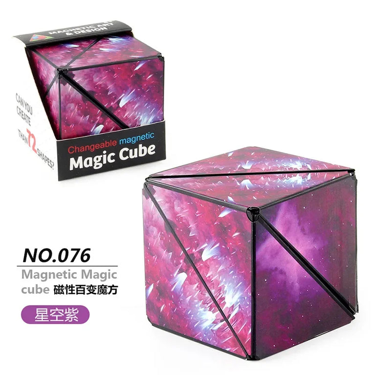 Changeable Magnetic Geometry Cube | 3D Anti-Stress Shape-Shifting Puzzle