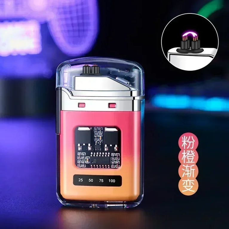 Electric Double Arc USB Plasma Lighter | Windproof Rechargeable Outdoor Tool