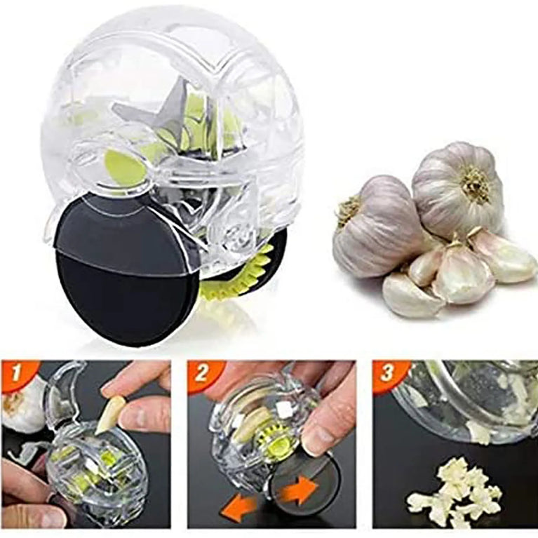 Rolling Garlic Chopper | Manual Roller Press & Mincer