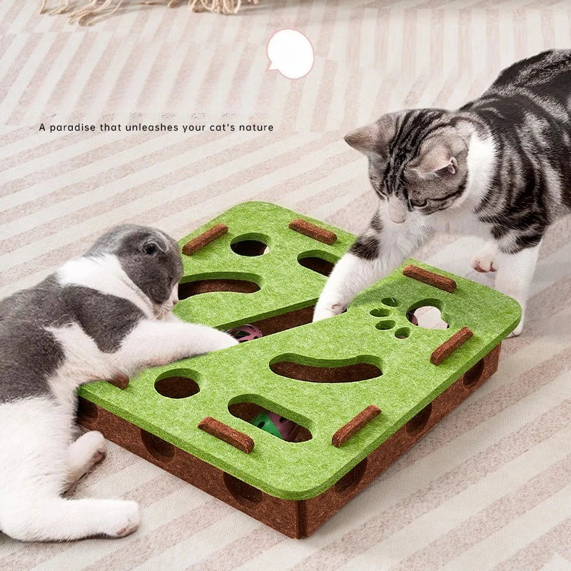 Multi-Functional Sisal Scratching Post & Ball Toy