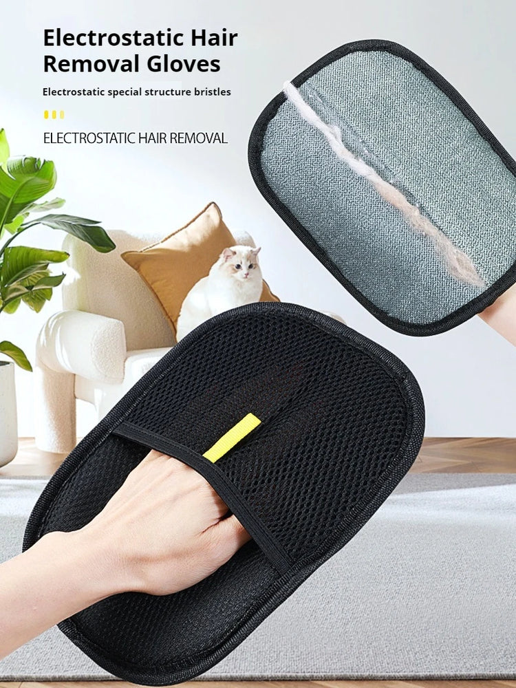 Electrostatic Pet Hair Removal Brush | Reusable Dedusting Tool for Upholstery