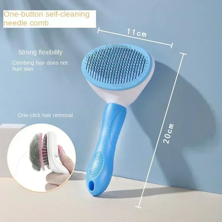 Stainless Steel Pet Hair Remover Brush Professional Deshedding Grooming Tool