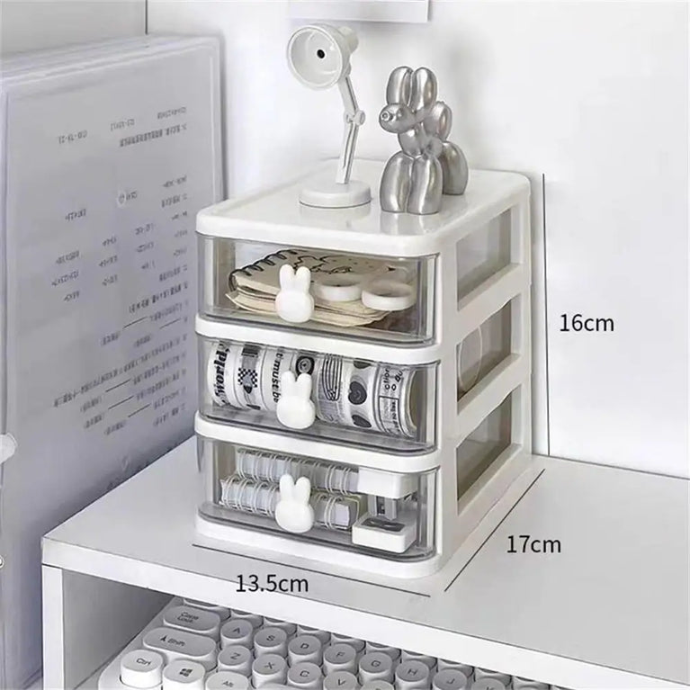 Desktop Perforated Board Desk Organiser with Drawer Storage Rack
