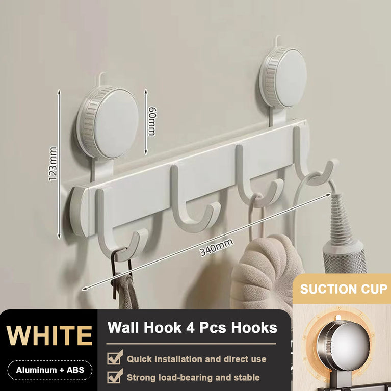Suction Cup Bathroom Hooks Towel Hanger Nail Wall Rack Hooks Coat Clothes Holder for Bathroom Kitchen Accessories