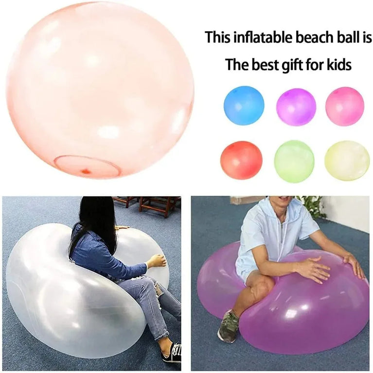 Giant Inflatable Bubble Ball | 70cm Heavy-Duty Jelly Bouncy Toy