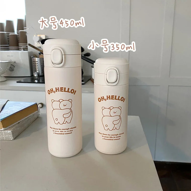Large Capacity Stainless Steel Vacuum Thermos Travel Mug Leak-Proof Water Bottle Cup