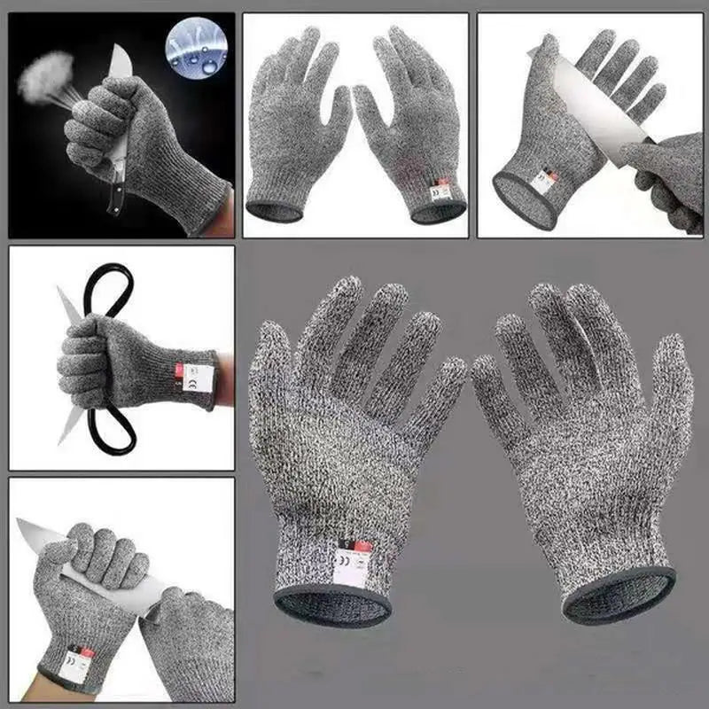 Level 5 Anti Cut Gardening Gloves Heavy Duty Safety Work Gloves