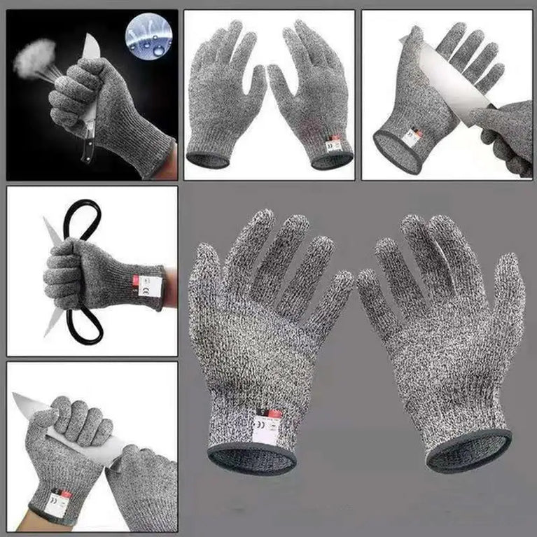 Level 5 Anti Cut Gardening Gloves Heavy Duty Safety Work Gloves