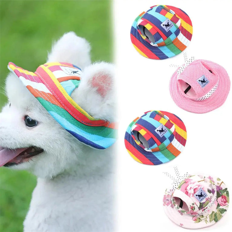 Dog Outdoor Baseball Cap | Breathable Mesh Sun Visor Hat