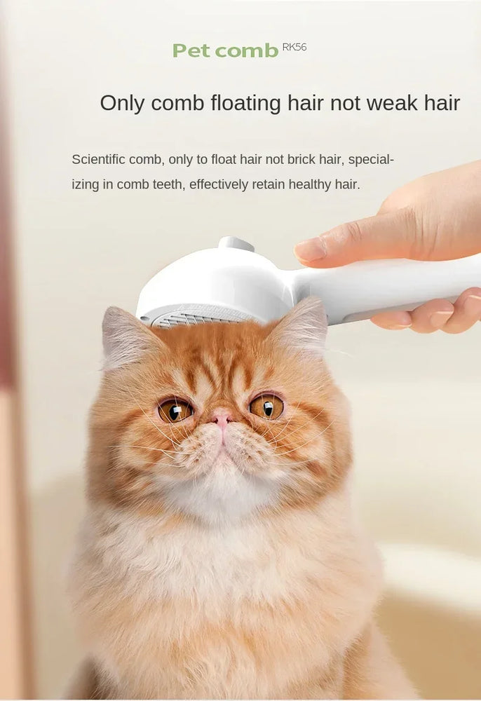 3-in-1 Electric Cat Hair Brush Steam Spray Grooming Comb Tool