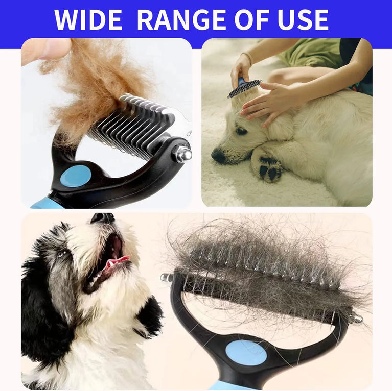 Professional Pet Deshedding Brush Dog Hair Remover Fur Knot Cutter Grooming Tool