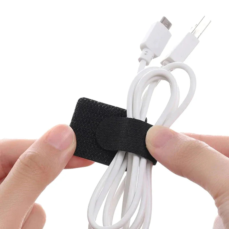 10 Pcs Reusable Cable Organizer Self Adhesive Wire Cable Tie Straps