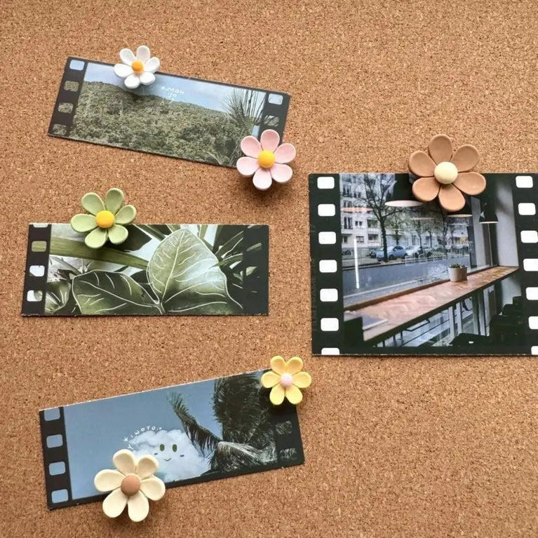Floral Push Pins Set | Decorative Flower Thumbtacks for Bulletin Boards
