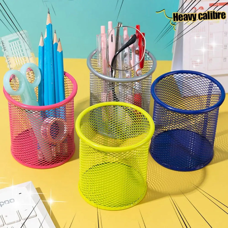 Multifunction Mesh Pen Pot Desk Tidy Stationery Organiser