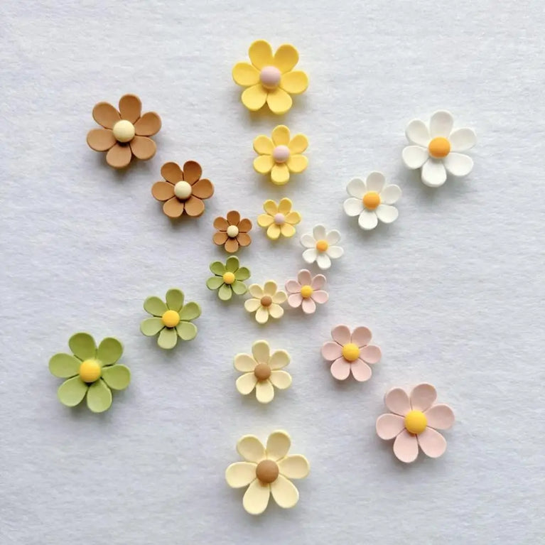Floral Push Pins Set | Decorative Flower Thumbtacks for Bulletin Boards