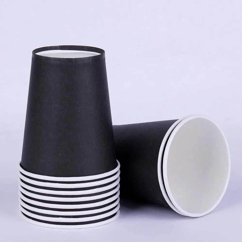 Solid Color Disposable Tableware Set Plates Cups Party Wedding Decoration Kit