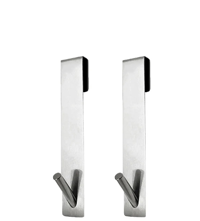Bathroom Shower Door Back Hook Stainless Steel Over Glass Door Shower Towel Rack S-Shape Bathroom Bathrobe Hanger Holder Hooks