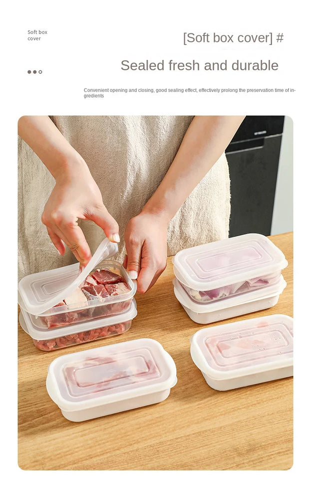 Refrigerator Food Storage Containers Sealed Box Kitchen Freezer Seal Bin Vegetable Fruit Meat Fresh Box Organizer
