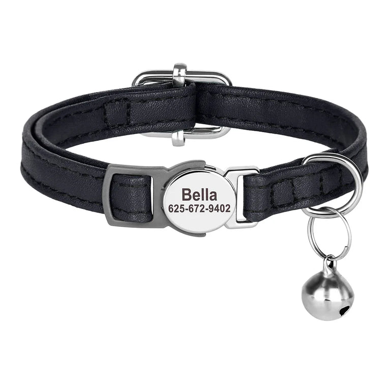 Cat Collar Free Personalized Kitten Collar Engraved Antilost Adjustabl
