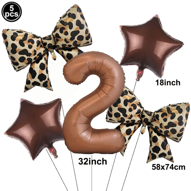 Leopard Print Birthday Party Disposable Tableware Set-Animal Theme Decor