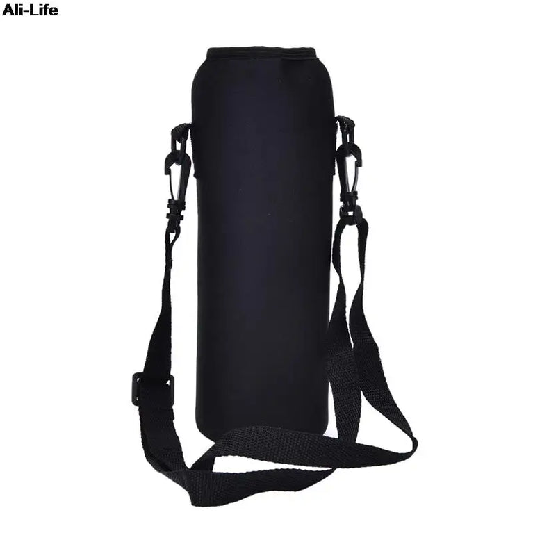 1000ML Neoprene Water Bottle Carrier Bag With Shoulder Strap Insulated Bottle Cover Pouch Holder Travel Outdoor Sport Sleeve
