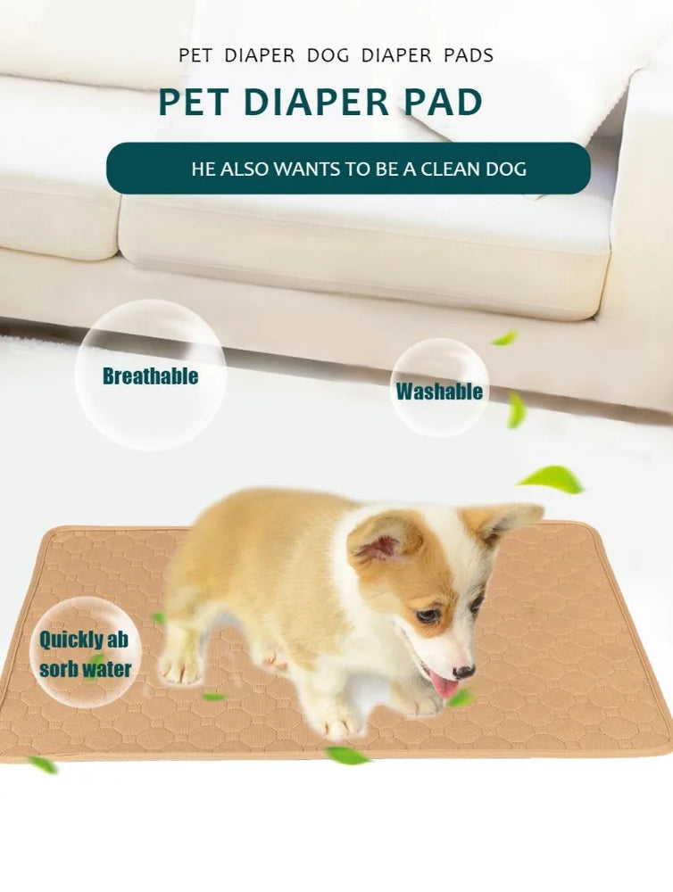 Washable Reusable Dog Pee Pad | 4-Layer Ultra Absorbent Mat