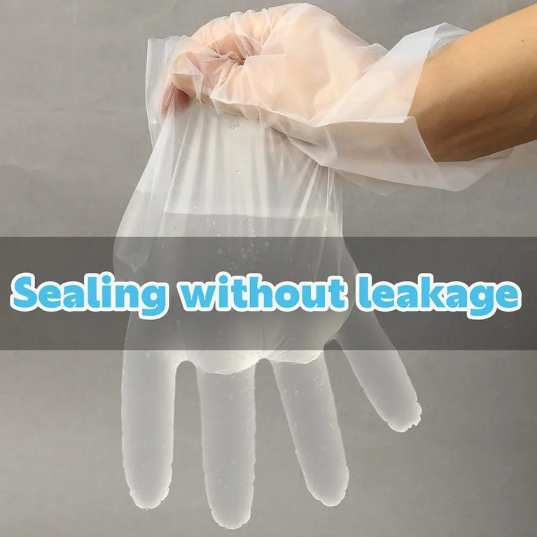 Disposable Gloves Transparent Kitchen Food Prep BBQ Gloves 60PCS Box