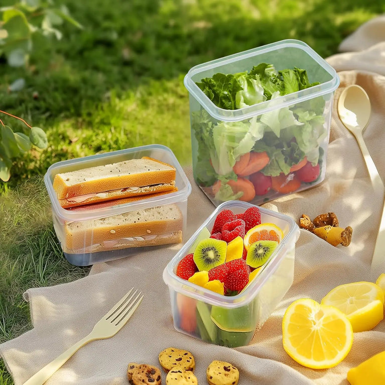 3 Sets Airtight Food Storage Containers with Lids BPA Free Meal Prep Kitchen Set