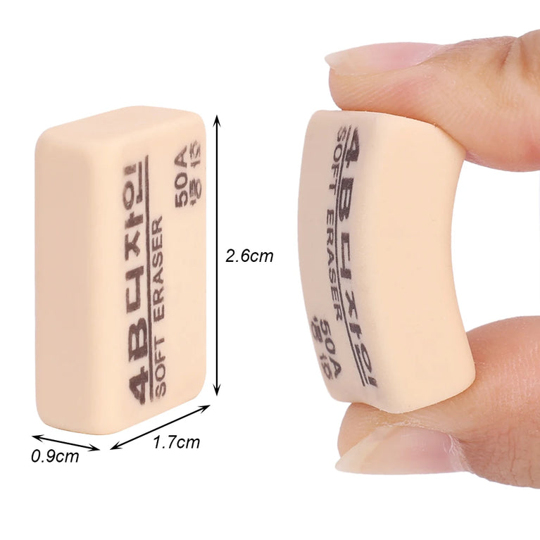 4B Professional Soft Rubber Eraser | High-Efficiency Art & Writing Correction