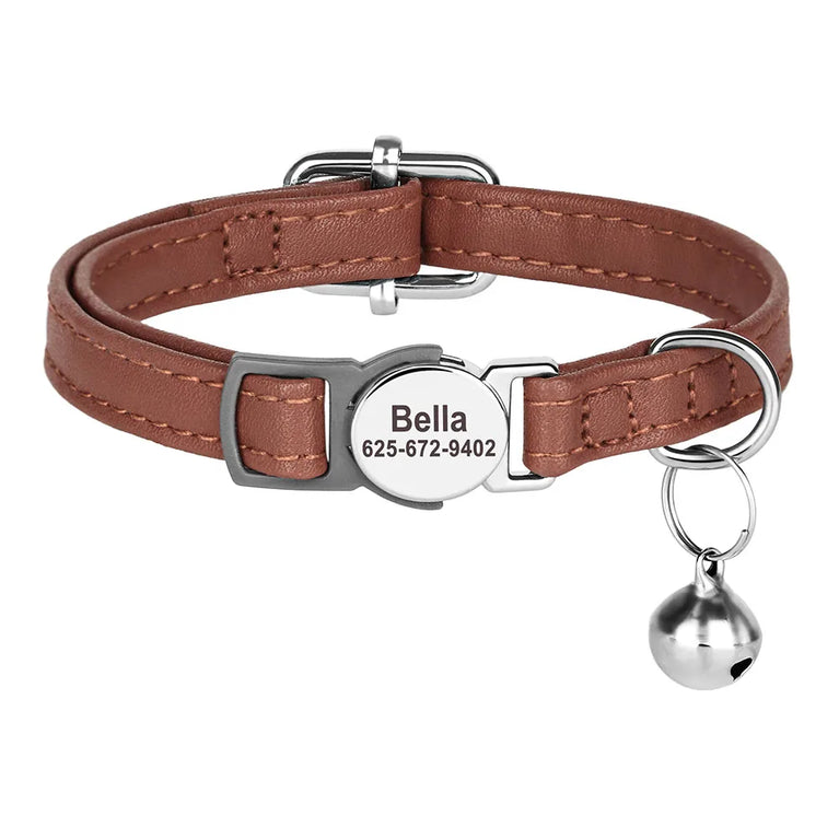 Cat Collar Free Personalized Kitten Collar Engraved Antilost Adjustabl