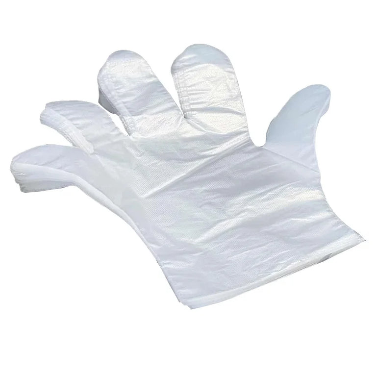 50/200Pcs Disposable PE Gloves Food Grade Transparent Plastic Gloves