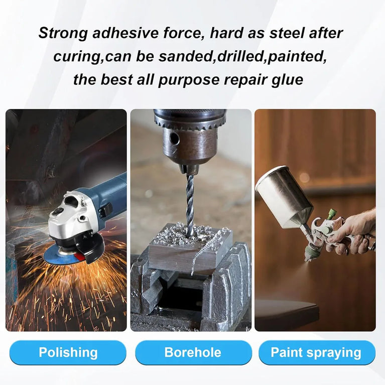 High-Strength Metal Repair Glue | Heat-Resistant AB Epoxy Adhesive & Sealant