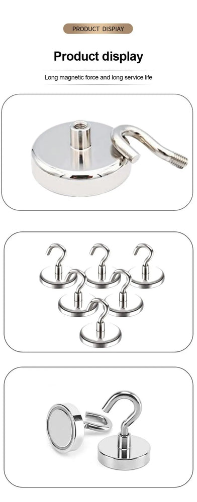 20PCS Strong Magnetic Hooks Multi-Purpose Storage Hooks Home Kitchen Bar Storage Hooks Key Storage Hooks Bathroom Hangers