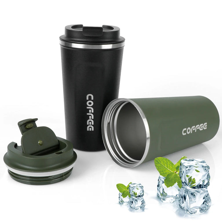 Thermo Cafe Double Stainless Steel Coffee Mug Leak-Proof Travel Cup 380/510ML
