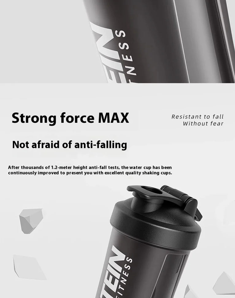Protein Shaker Fitness Sports Waterbottle Mixing Cup for Gym Use