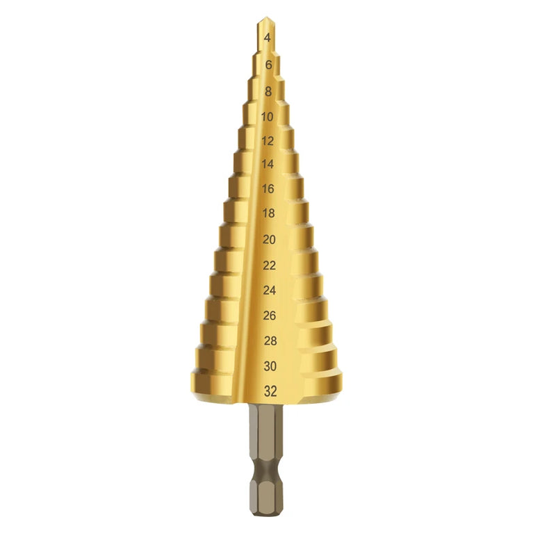Titanium Step Drill Bit Set | High-Speed Stepped Conical Stage Drills