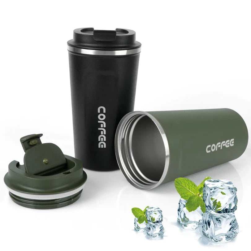 Thermo Cafe Double Stainless Steel Coffee Mug Leak-Proof Travel Cup 380/510ML