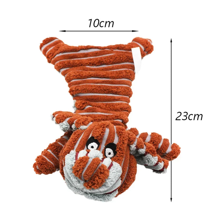 Octopus Plush Puppy Dog Chew Toy Squeaky Crinkle Training Toy Fun
