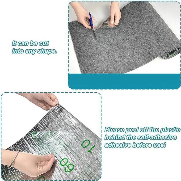 Trimmable Cat Scratching Mat Sofa Protector Cat Scratch Carpet Self Adhesive Cat Furniture Guard