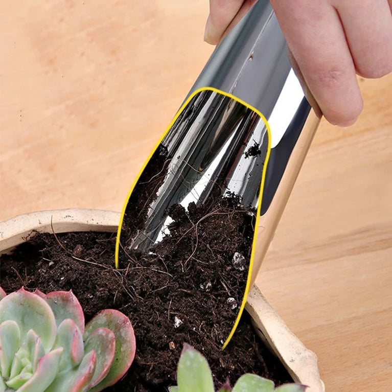 Stainless Steel Mini Soil Spade Shovel for Succulent and Garden Use