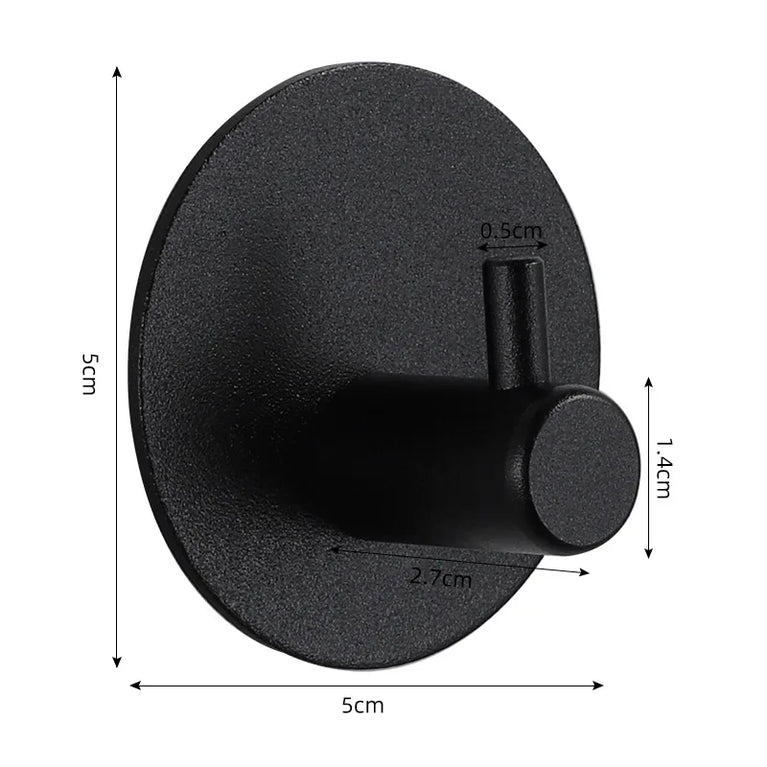 Self Adhesive Wall Hooks Towel Holder Bathroom Door Key Cloth Coat Robe Hanger Kitchen Hardware Rack Bag Hook Organizer