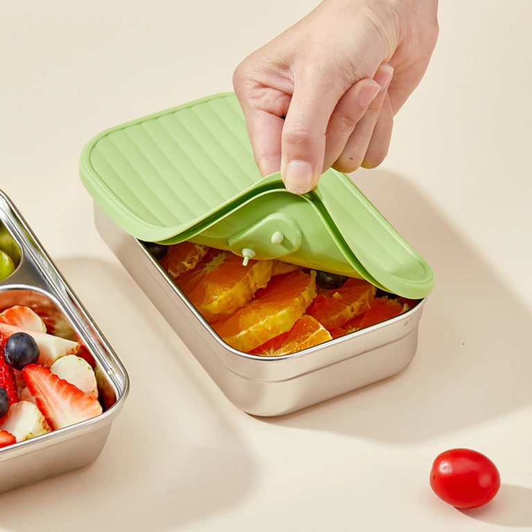 Portable Large Capacity Sealed Bento Lunch Box Stainless Steel Fruit Salad Food Container