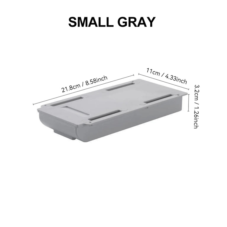 Hidden Storage Box Desk Storage Drawer Self-Adhesive Organizer