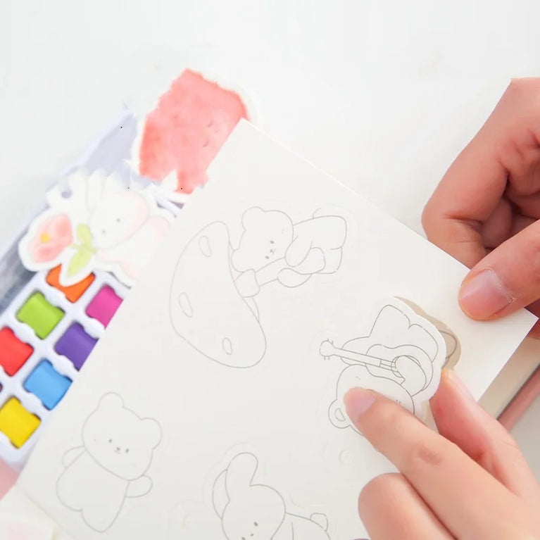 Creative Watercolor Cubes Art Set | Reusable Educational Painting Kit for Kids