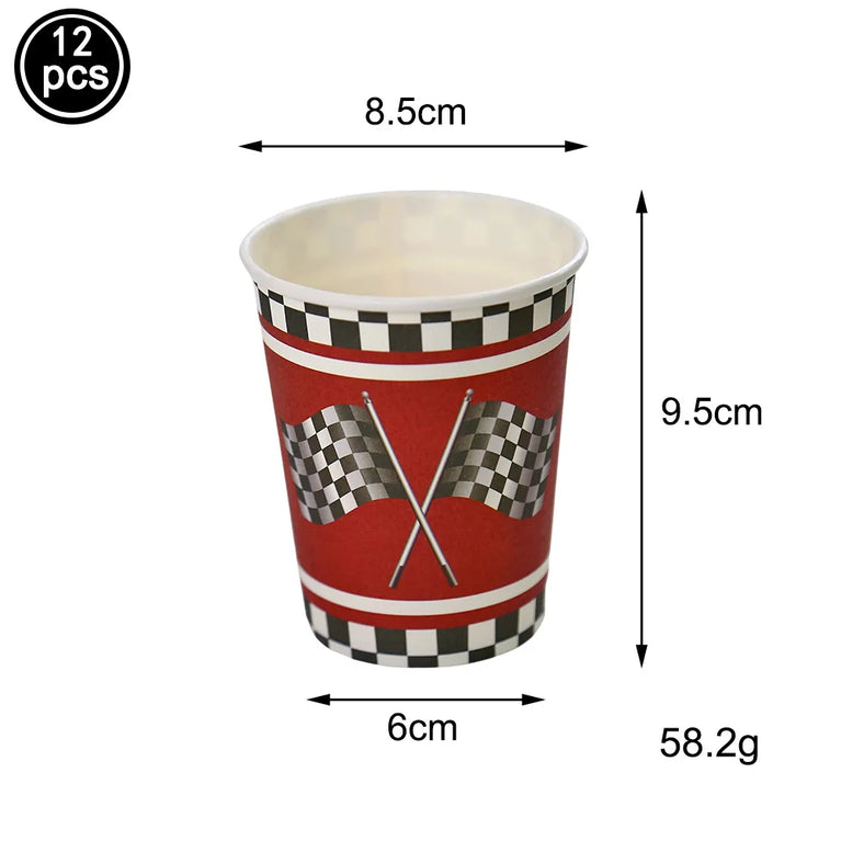 Racing Car Birthday Party Tableware Set Plates Napkins Kids Theme